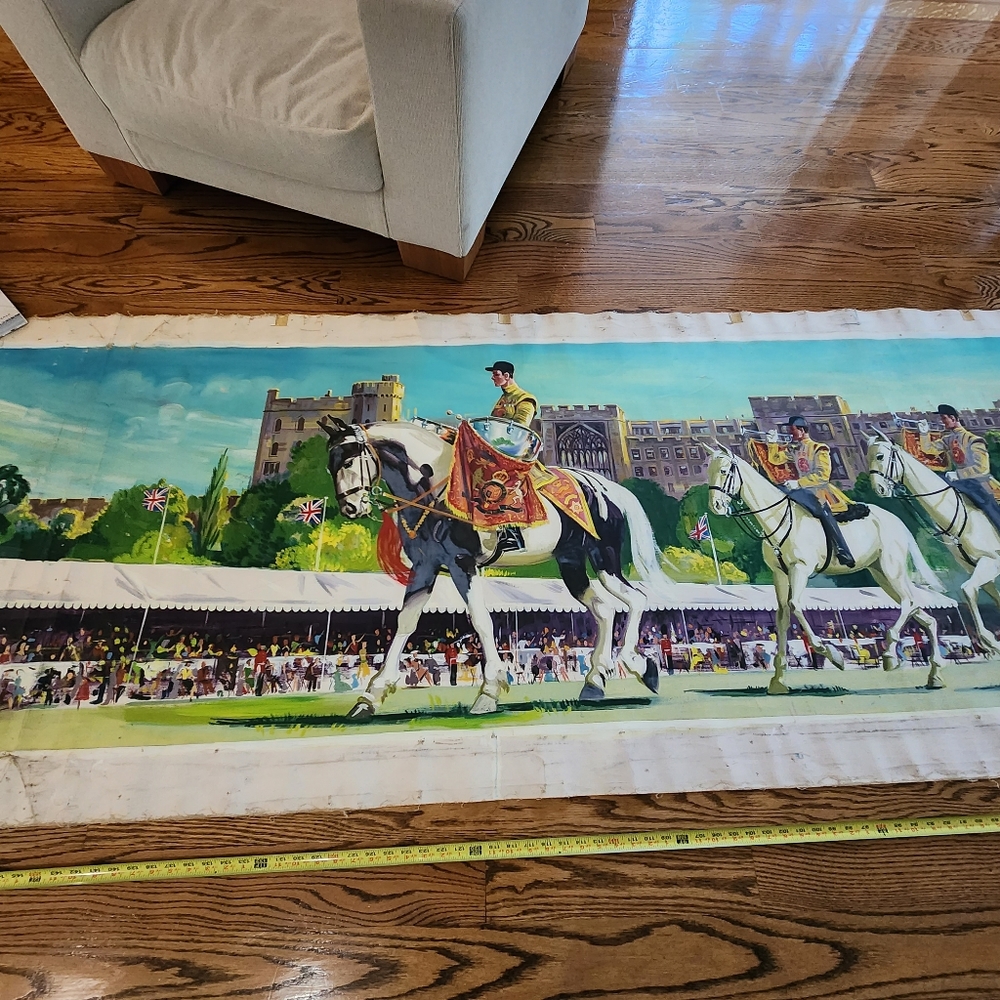 Original Art Coronation of Queen celebration June2 1953.John Canning